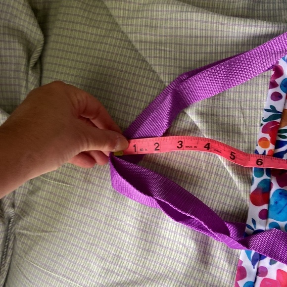 Floral Paw Print Packable Duffel Bag NWT - Picture 7 of 11